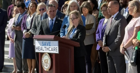Heather Brauth Speaks Outside the U.S. Capitol Building